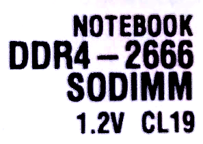2666Mhz CL19 SODIMM RAM